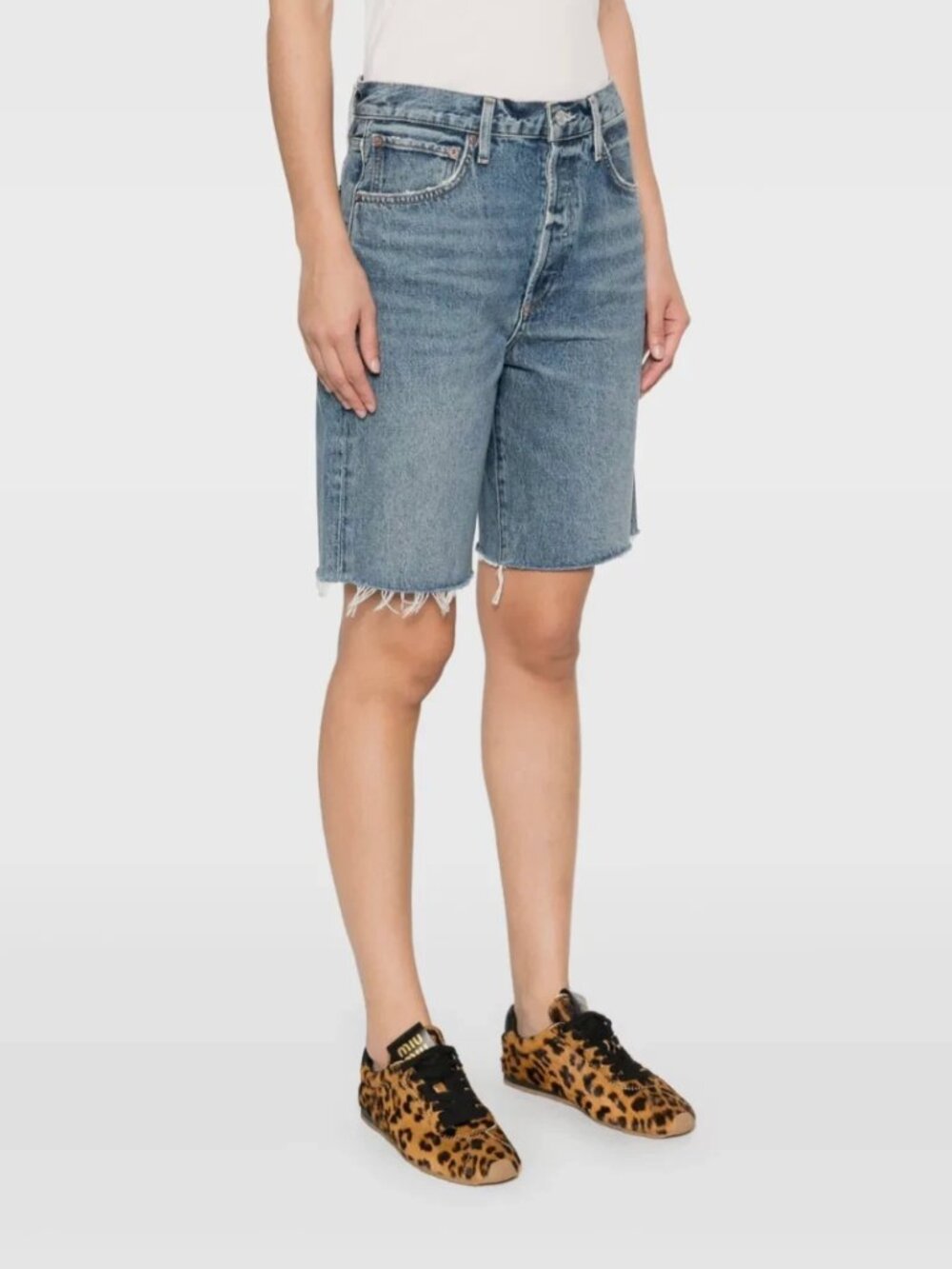 Agolde Light Blue Denim Bermuda Shorts NWT